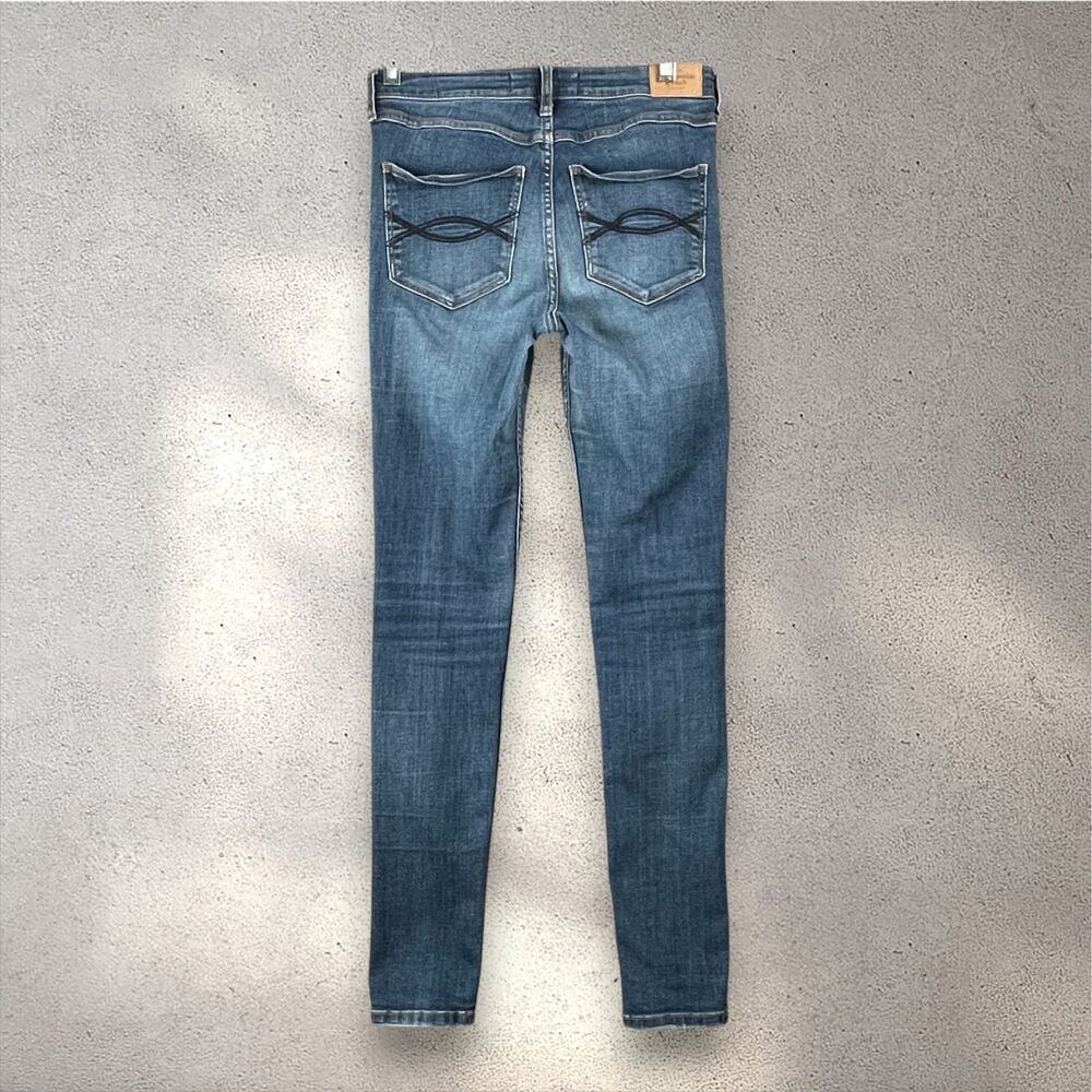 Abercrombie & Fitch Super Skinny Ankle High Rise Jeans Womens 6R Medium Wash Y2K - Picture 2 of 7